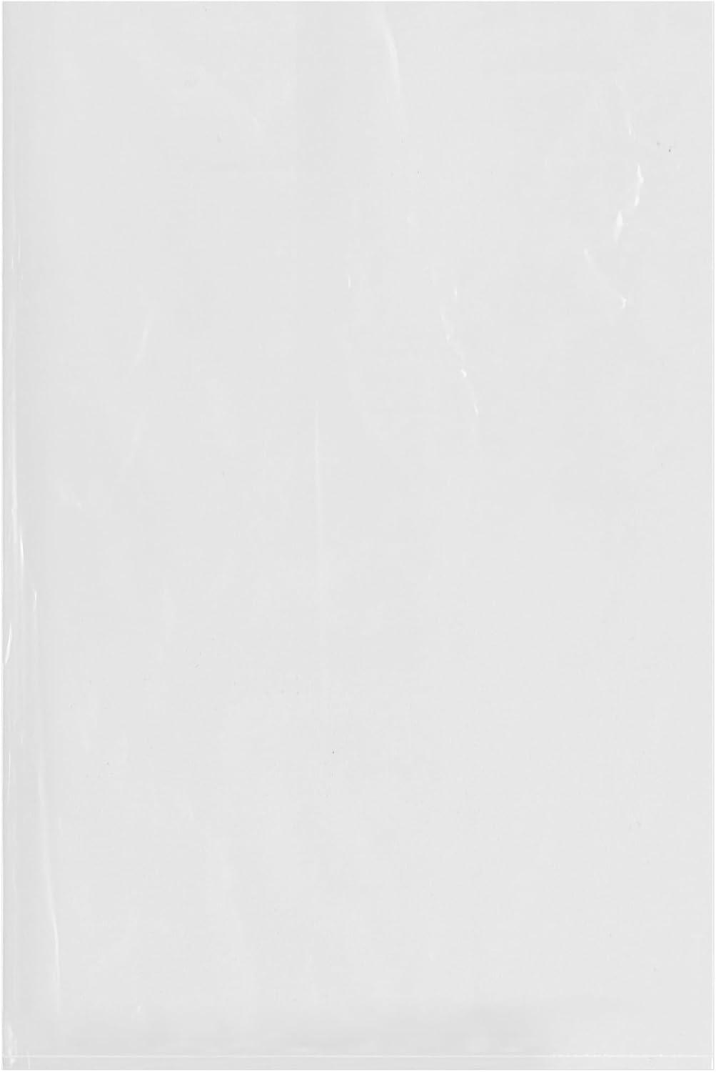12 x 18 inch, 4 Mil Flat Open Clear Poly Bags (Pack of 100)