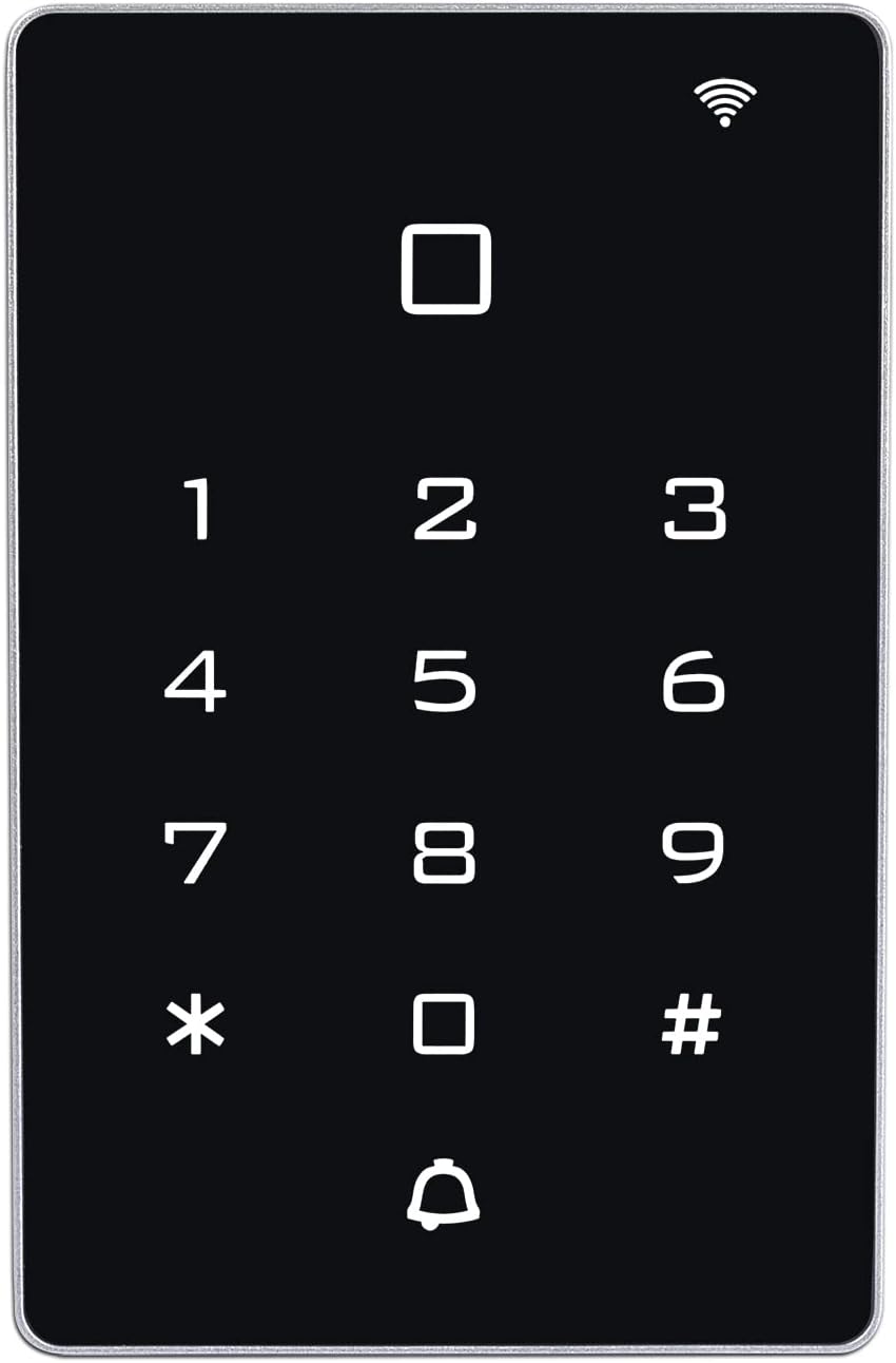 Wireless WiFi Access Control Keypad, Tuya Door Access Control System | 2000 Users Password Code Keypad for Gate