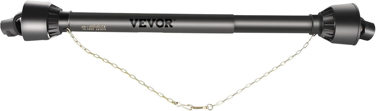 PTO Shaft, 1-3/8" PTO Drive Shaft, 6 Spline End and Round Implement End PTO Driveline Shaft, Series 4 Tractor PTO