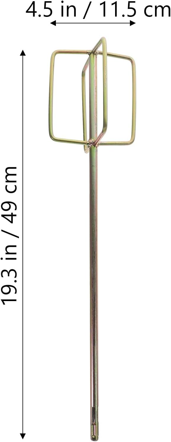 2Pcs Paint and Mixer, Power Drill Mixer Attachment, Metal Paint Mud Mixer Heavy Duty Cement Mixer Concrete Drill