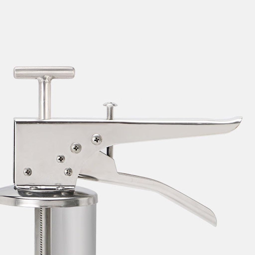 Unknown Stainless Steel Condiment Dispenser Gun Sauce Pump Bottle