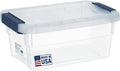 Clear Plastic Storage Bins with Lids Stackable Storage Bins (15 Quart)