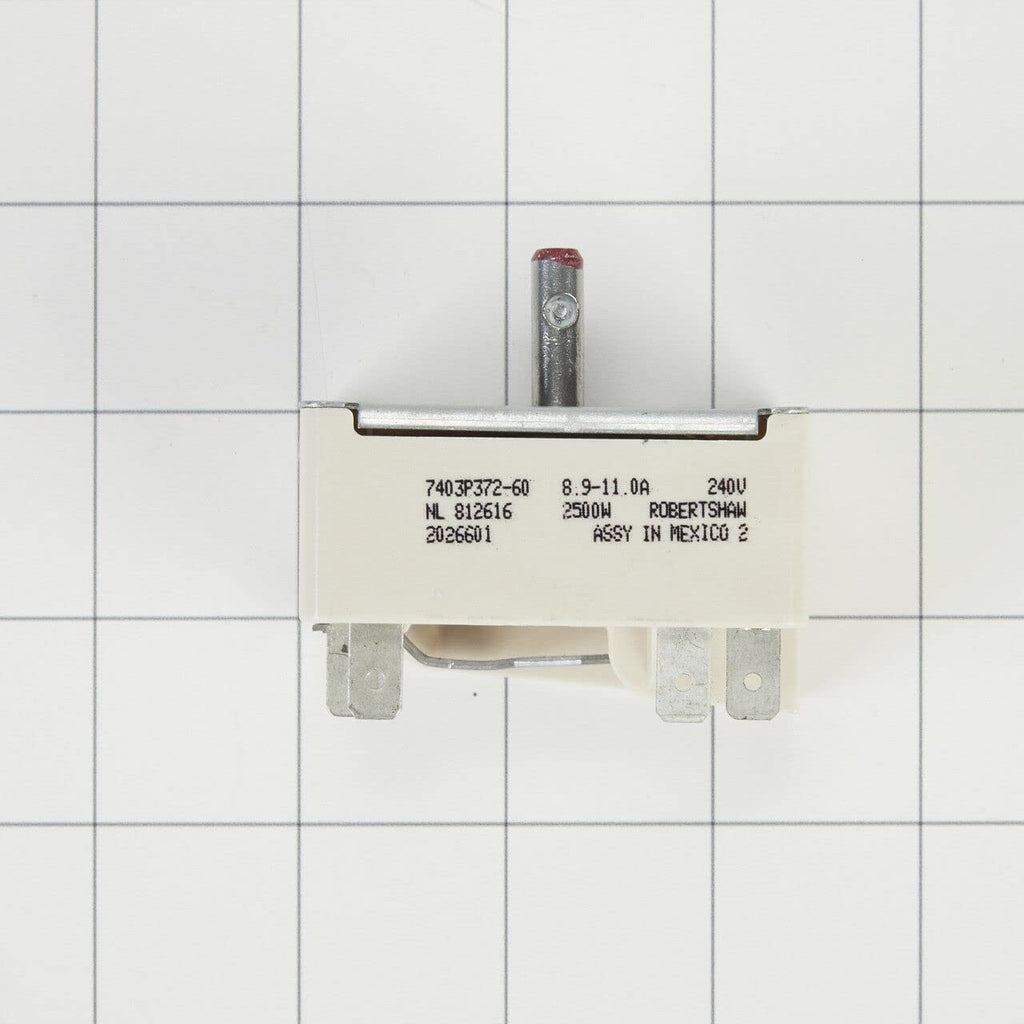Whirlpool WP7403P239-60 Genuine OEM Range Surface Burner Control Switch Replacement Part - Replaces 7403P372-60, 7403P239-60