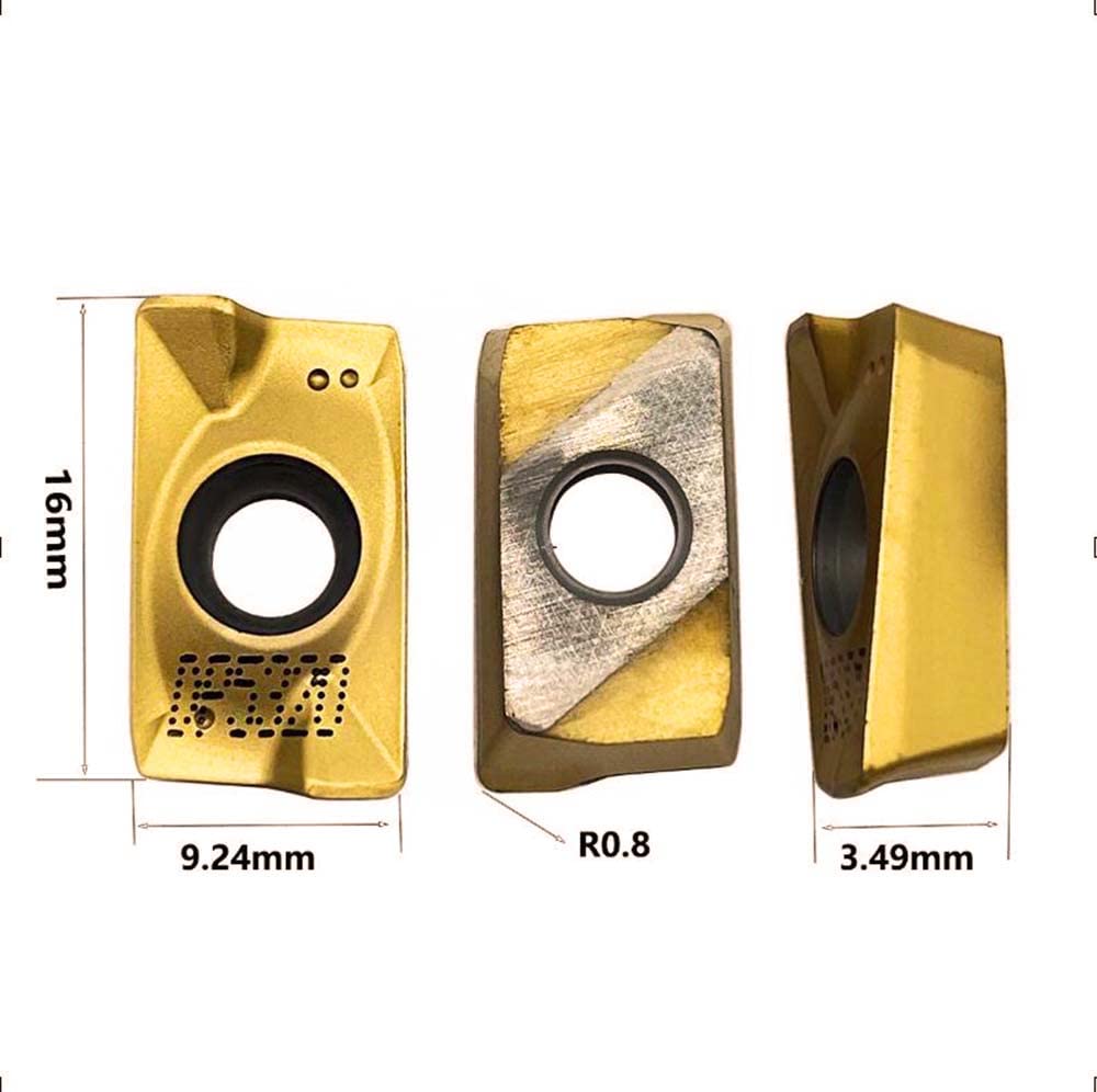 GBJ APMT1604 PDER APMT160408PDER APMT1135PDER Milling Inserts Turning Inserts Cutting Tools for BAP400R Milling Inserts Tool Holders Processing Hard Steel Parts (10PCS APMT1604PDER)