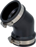Fernco Qwik Ell 2 in. Hub 45-Degree Flexible PVC Elbow Fitting Connector for DWV