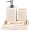 Stylish Luxury Bathroom Sets Stone - Bathroom Accessories Decor/Soap Dispenser, Tooth Brush Holder and Soap Dish and
