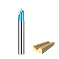 Industrial Groove Point Cutting Roundover Router Bit, 1/4" Shank,Cutting Dia. 1/4", Carbide Roundover Plunge Cutter