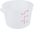Met Lux 12 Quart Food Storage Container, 1 Translucent Storage Container - Lids Sold Separately, Red Volume Markers