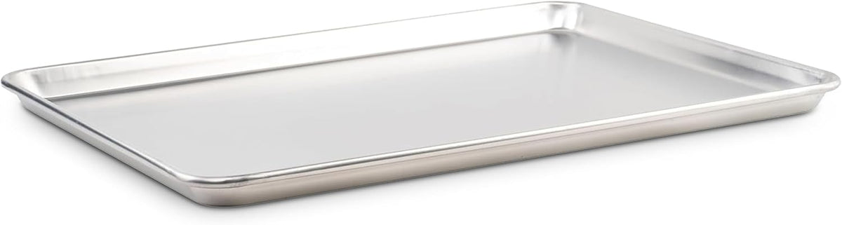 13" x 18" Aluminum Sheet Pan, 1/2 Size, Reinforced Rim, Closed Bead