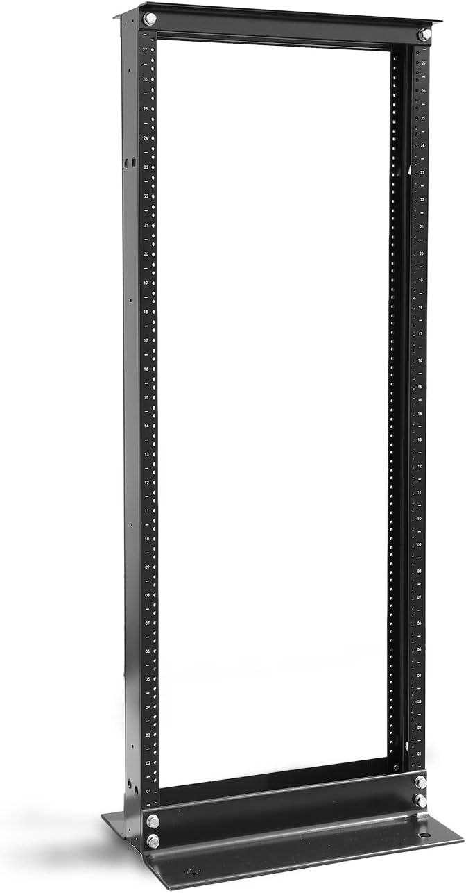 22U 2 Post Open Frame IT Network Server Relay Rack 600LB Capacity (22 U)