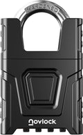 Heavy Duty Outdoor Combination Lock, Padlock with Shrouded Shackle | 0.31” Cut Resistant Protected Shackle