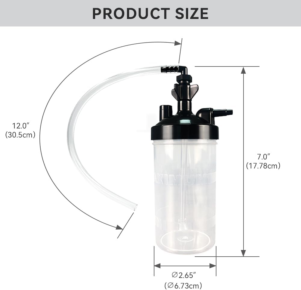 Oxygen Humidifier Bottle for Oxygen Concentrator