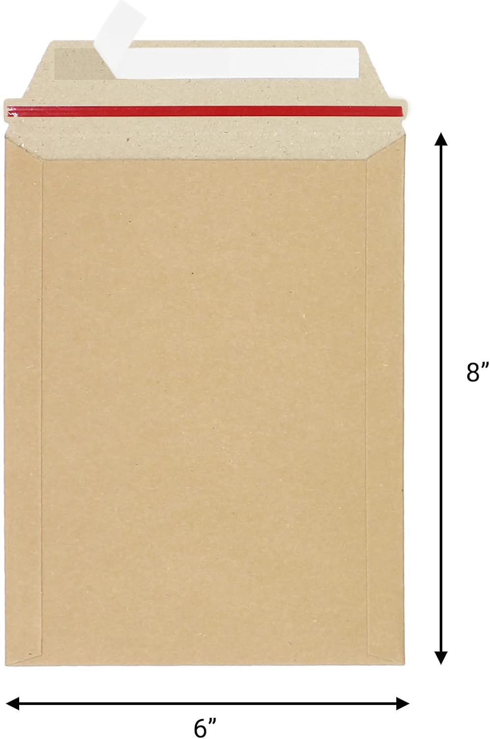 100 Pack 6"X8" Kraft Rigid Mailers Cardboard Envelopes Mailers