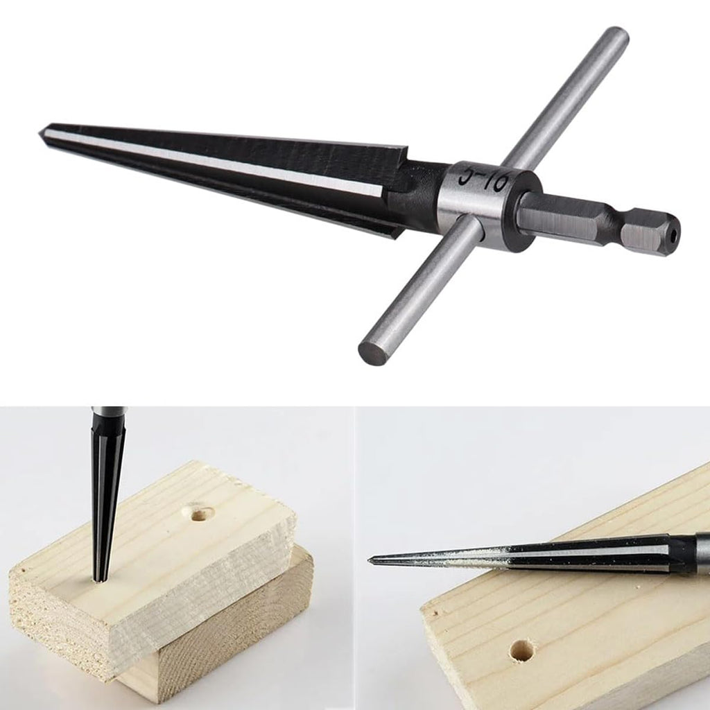 Wolfride 2Pcs T Handle Tapered Hand Reamer Set, 3-13mm & 5-16mm