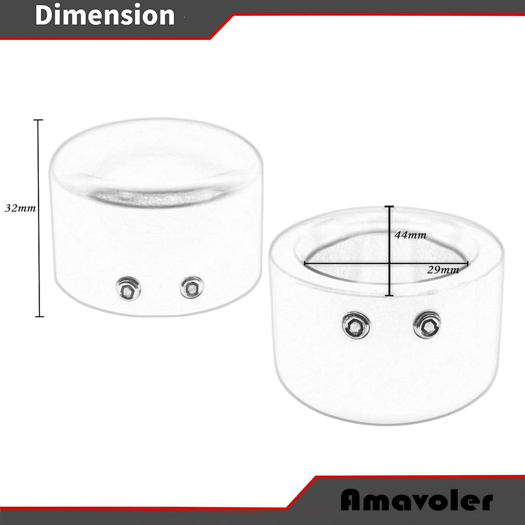 Front Axle Nut Cover Axle Caps for Softail Electra Road Glide Sportster (chrome)