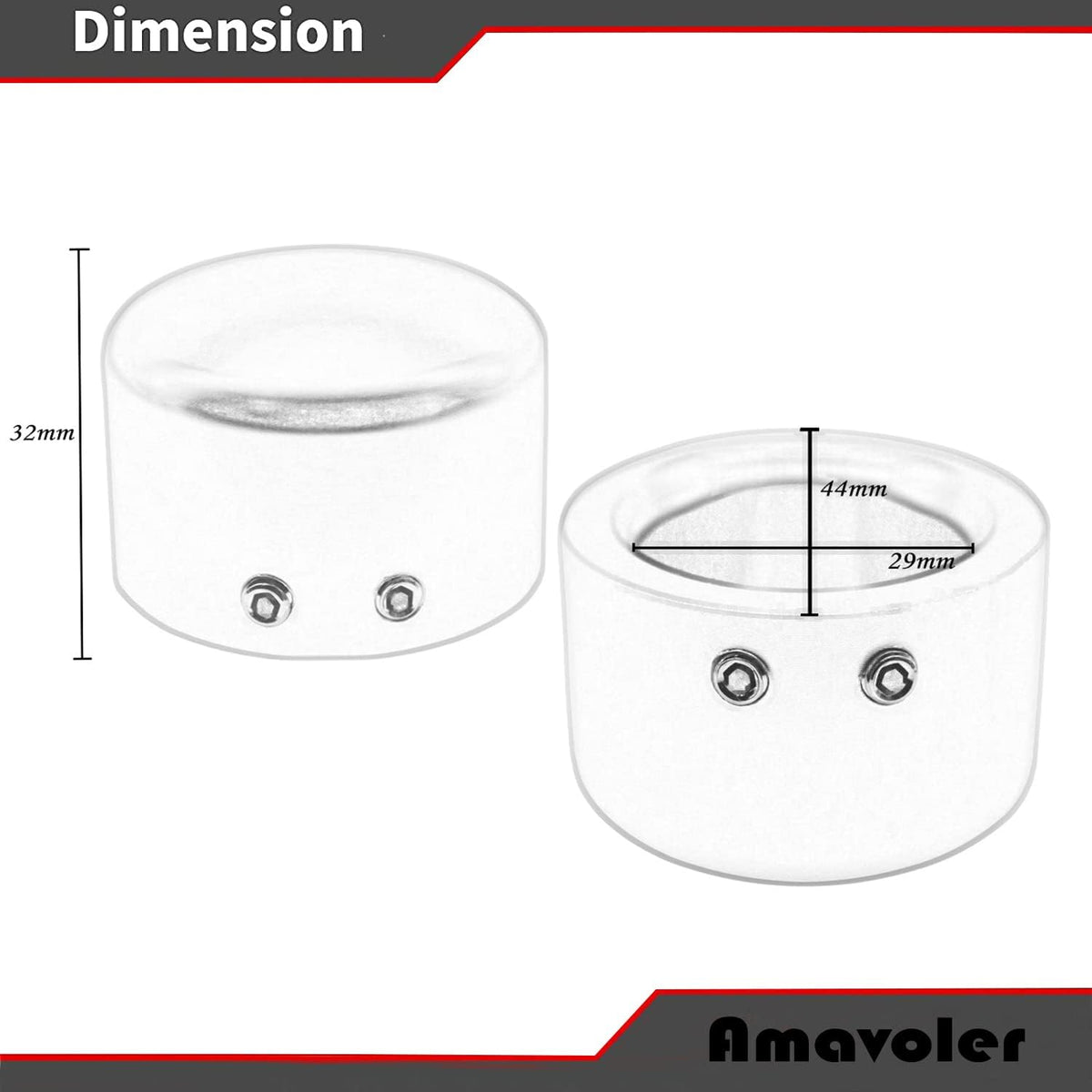 Front Axle Nut Cover Axle Caps for Softail Electra Road Glide Sportster (chrome)