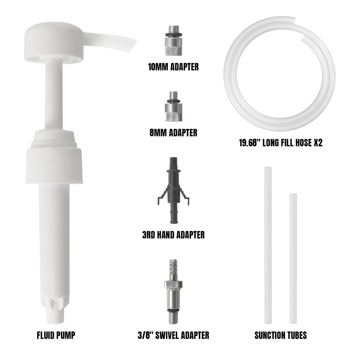 Thorstone Lower Unit Gear Oil Pump for Quart Bottles with Adapters