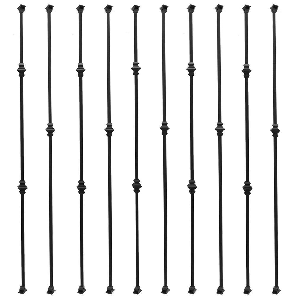 10-Pack Iron Balusters 44" Wrought Iron Stair Spindles