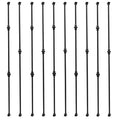 10-Pack Iron Balusters 44" Wrought Iron Stair Spindles