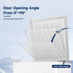 3.0 Cu.ft Deep Chest Freezer, Commercial Solid Top Freezer with Lockable Stay-Open Lid, 7-Level Temp Control, Manual