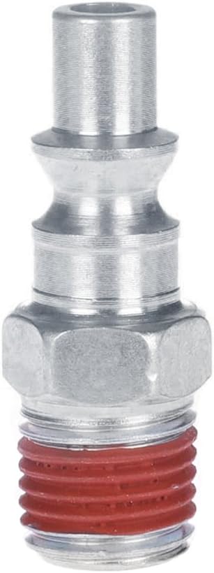 Air Coupler and Plug Kit, 1-pc 1/4'' FNPT ARO Style Coupler&1-pc 1/4'' MNPT ARO Style Air Plug with Sealant, Air Compressor Accessories Kit