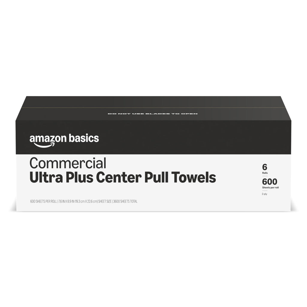 AmazonCommercial 2-Ply White Centerpull Paper Towels |Bulk for Business | Centerpull Hand Towels |Compatible with