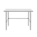 Hally Open Base Stainless Steel Table 24"x48" Commercial Prep&Work Tables