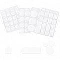 Multi-Shape 96pcs Clear Double Sided Nano Tape,Museum Adhesive Putty,Sticky Tack,Strong Self Adhesive Sticky Dots