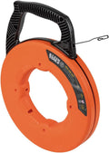 56333 Electrical Fish Tape, Steel Wire Puller with Double Loop Tip, Optimized Housing and Handle, 1/8-Inch x 120-Foot