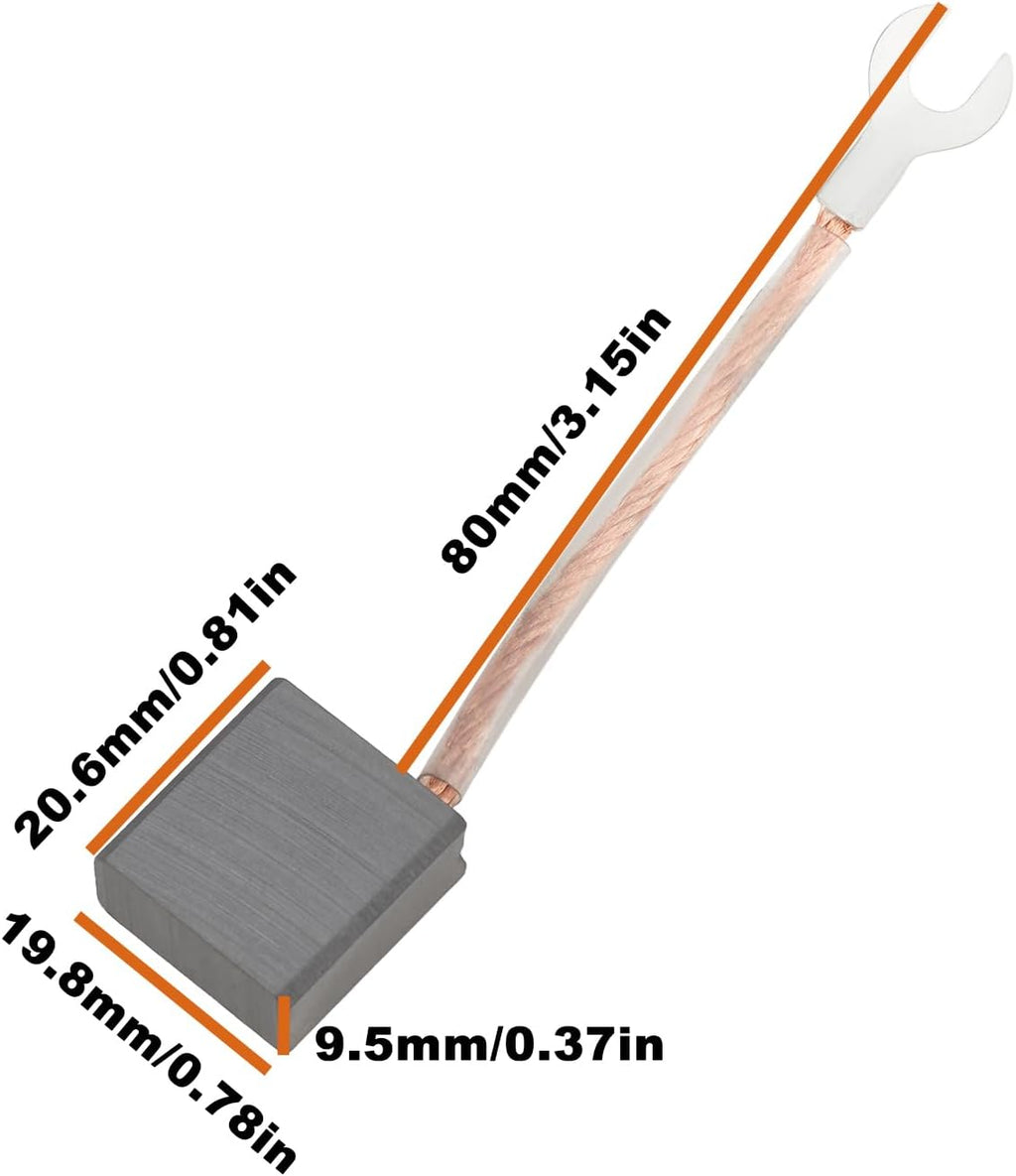 2Pairs DC Electric Motor Carbon Brush 900116.02 20.6x19.8x9.5mm Compatible with Leeson DC Motors