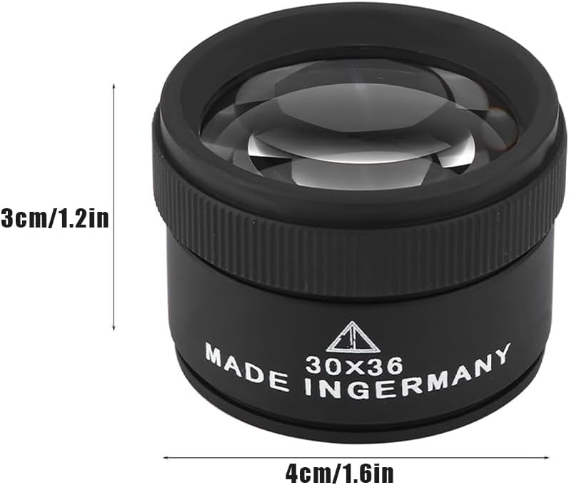 30X Coin Magnifying Glass, Portable Jewelry Loupe | Portable Pocket Magnifier for Coins, Jewelry, Maps, Antiques
