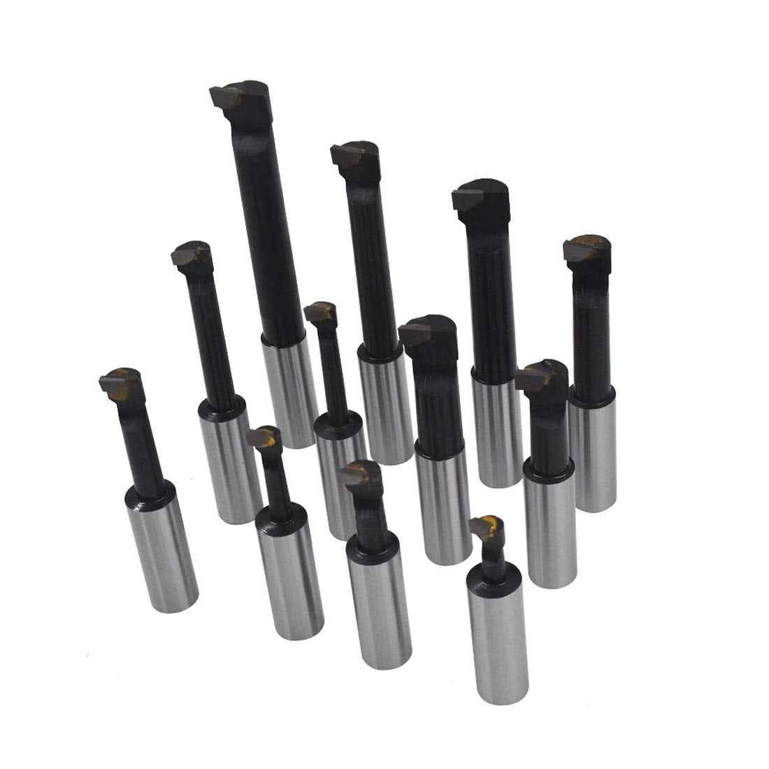 3/4 Boring Bar Set C6 12 Pcs Carbide Tipped Bars 3/4 Shank Lathe Tool