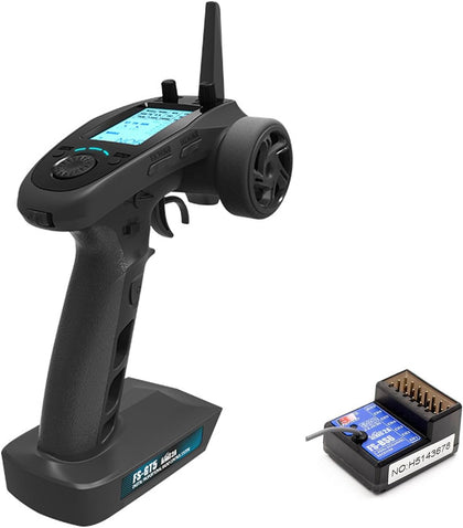 Flysky FS-GT5 RC Transmitter W/FS-BS6 Receiver, 2.4Ghz 6CH AFHDS2A System Radio Control for RC Car Boat [F.Safe Out