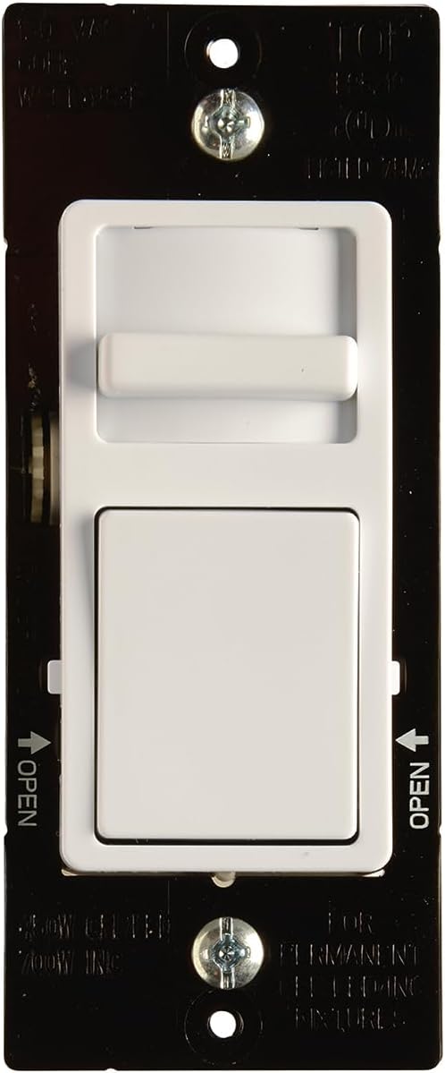 Legrand 450W Wide Slide LED Dimmer Light Switch 3-Way White 1 Pack