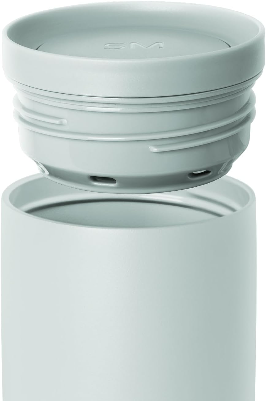 Insulated Travel Coffee Mug 360° Lid | 16oz | Green | Voyager Ceramic-Lined Insulated Stainless Steel Coffee Tumbler
