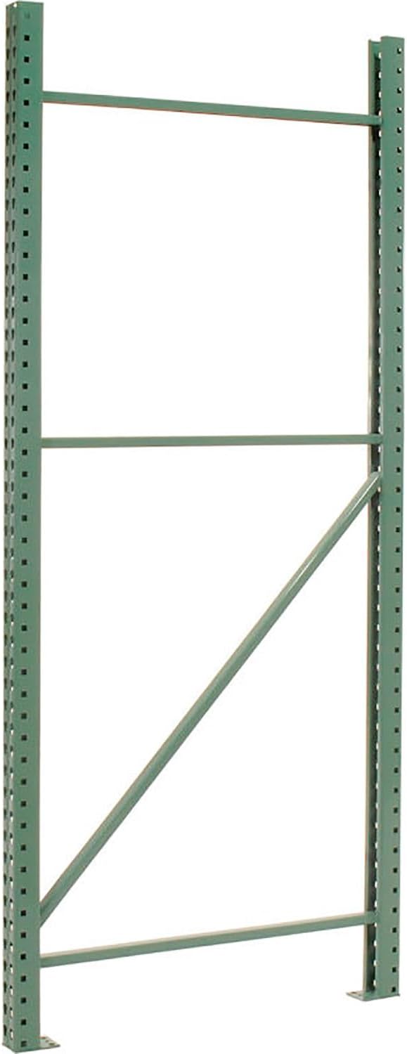 Teardrop Pallet Rack Add-On Unit, 120"W X 36"D X 96"H | 5630 lbs Shelf Capacity, Steel Construction, Orange & Green