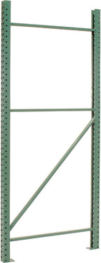Teardrop Pallet Rack Add-On Unit, 144"W X 48"D X 96"H | 5970 lbs Shelf Capacity, Steel Construction, Orange & Green