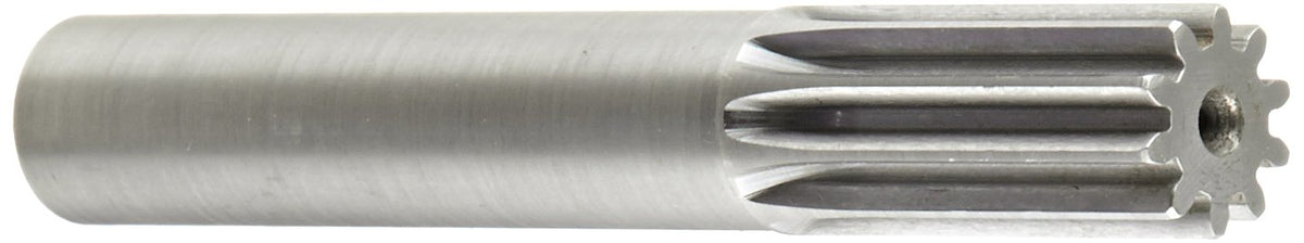 Boston Gear NBR10 Stem Pinion, 14.5 Degree Pressure Angle, 16 Pitch, 10 Teeth, 5.250" Long, Steel