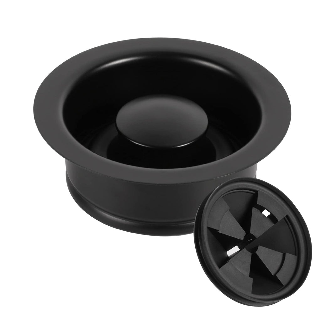 RQYEKDO Garbage Disposal Flange Stopper Baffle Kit Stainless Steel Black