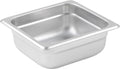 2 1/2" 1/6 Size Stainless Steel Steam Pan