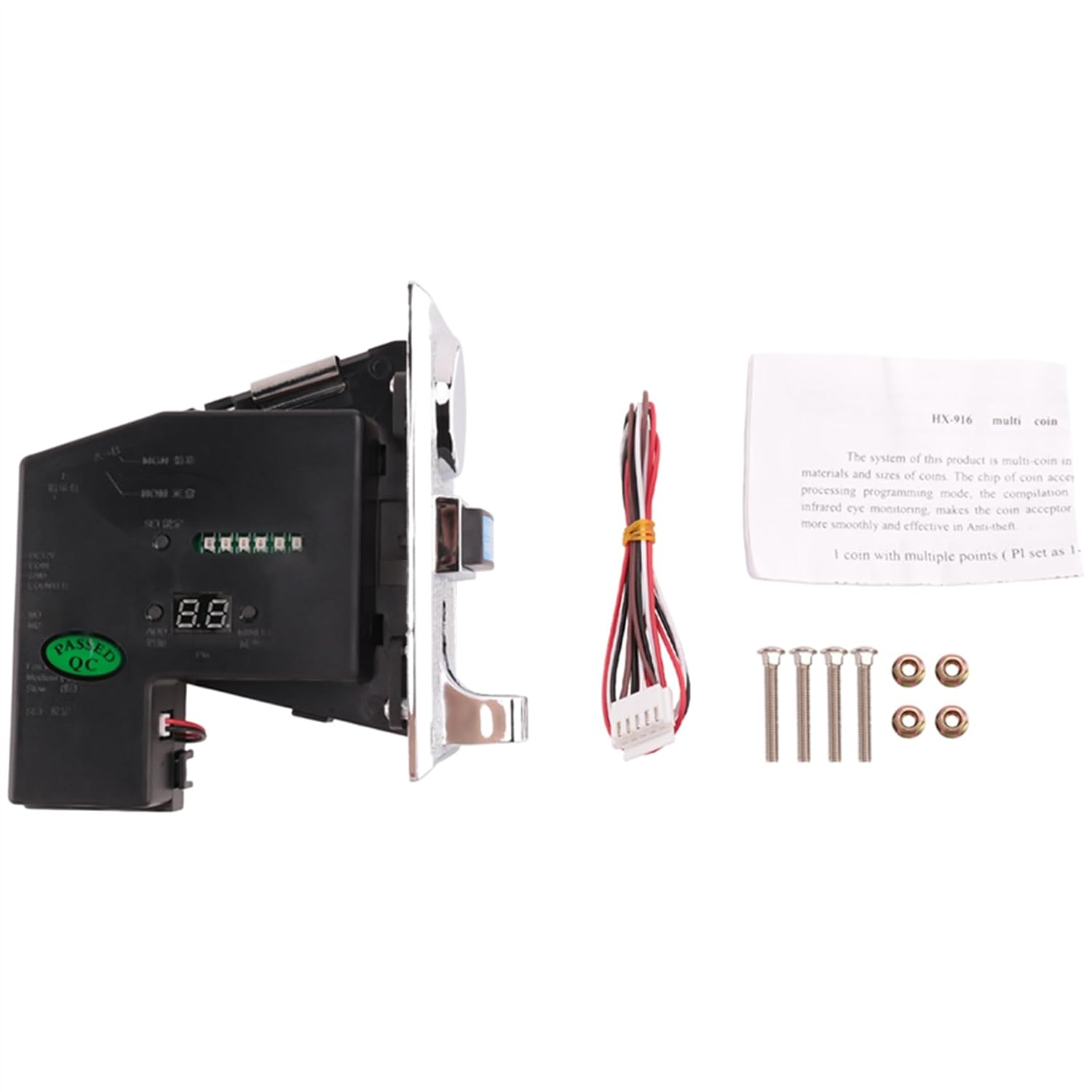 4X Multi Coin Acceptor for Mechanism Vending Machine Mech Game