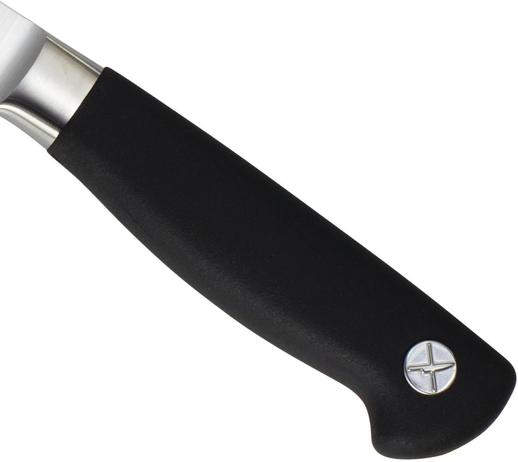 M21078 Genesis 8-Inch Short Bolster Chef's Knife,Black