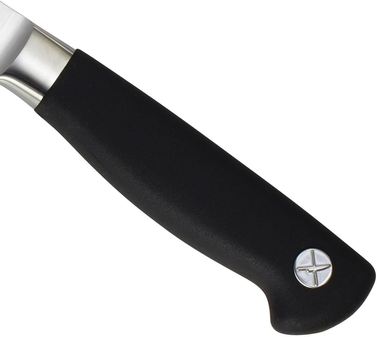 M21078 Genesis 8-Inch Short Bolster Chef's Knife,Black
