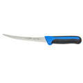 6" Black/Blue German steel Boning Knife, Curved, Soft Grip Handle