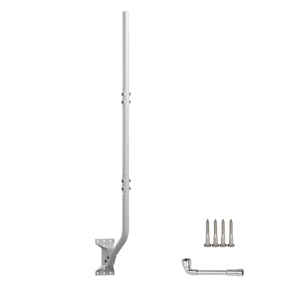 J-Pole Mount for Antenna & Weather Station, 1.25 x 49.75 in, White