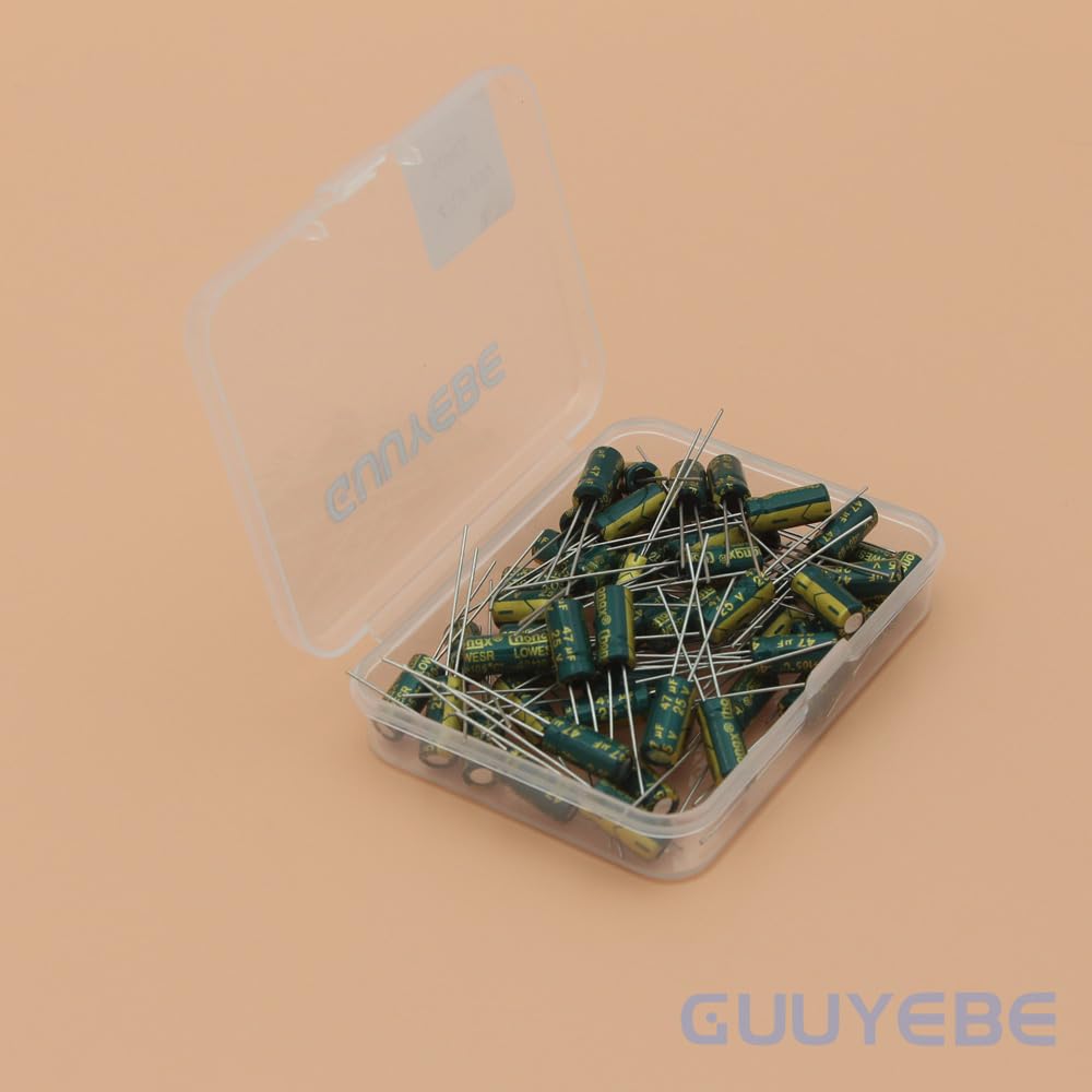 Aluminum Electrolytic Capacitors,47uF 25V, 50 of Pack