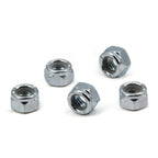 5/16"-18 Nylon Insert Hex Lock Nuts,Carbon Steel White Zinc Plated, Hex Lock Nut Silver Self-Locking Nylock Locknuts,100pcs/pack (5/16"-18-100pcs)