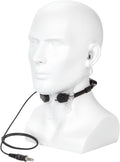 Throat Mic Headset, 7.1mm Telescopic Throat Vibration Microphone U94 PTT Adjustable 2 Way Radio Walkie Talkie
