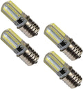 HQRP 4-Pack 110V E17 Base Silicone Crystal Dimmable LED Bulbs Cool White Compatible with LG 6912W1Z004B Microwave Light Bulb Replacement