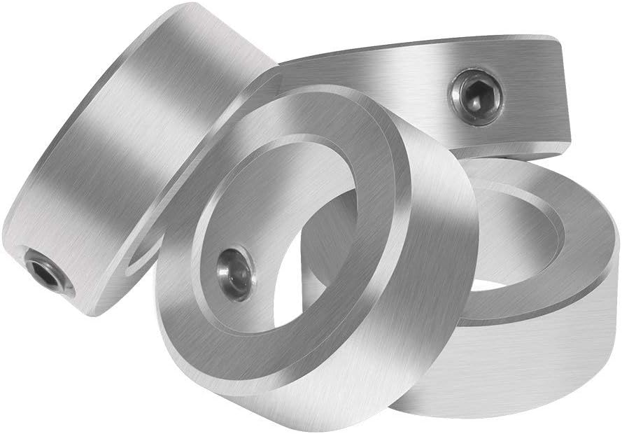 1/2" Bore Solid Steel Style Zinc Plated Set Screw Shaft Collars